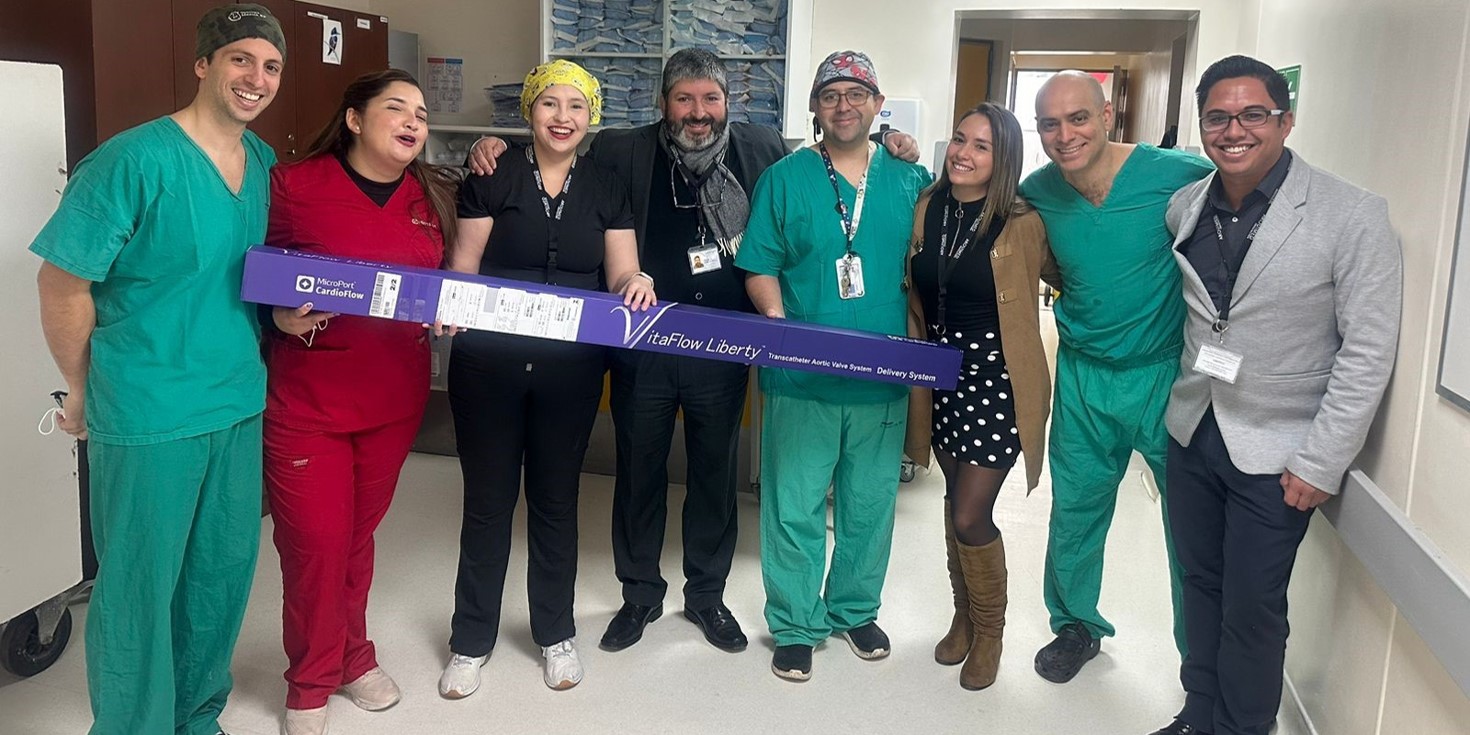 MicroPort<sup>®</sup> CardioFlow Completed the First Implantation of VitaFlow Liberty<sup>®</sup> in Chile