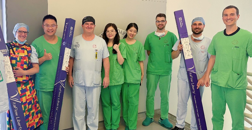 VitaFlow Liberty<sup>®</sup> Completes First Commercial Implants in Hungary