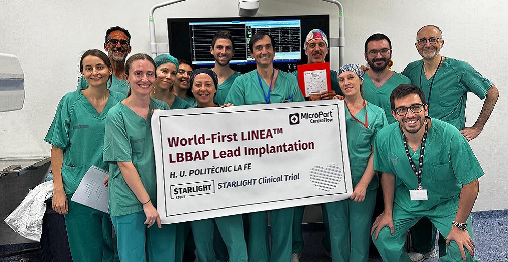 MicroPort CardioFlow Enrolls First Patients Worldwide in STARLIGHT Clinical Trial Evaluating the LINEA™ Pacing Lead for LBBAP